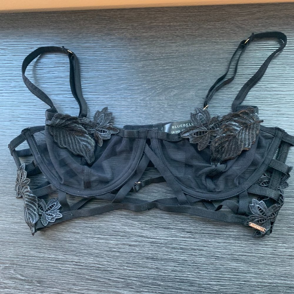 BlueBella Long Line Bra Black 34D